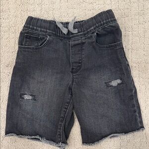 OshKosh B'gosh Charcoal Gray Distressed Denim Shorts
